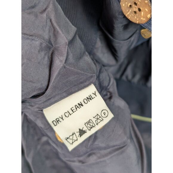 Tommy Bahama Silk Shacket w/ Pockets Navy Blue Men's Size Medium - Picture 8 of 13